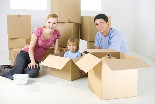 Professional removals team working on a Norbury residential move