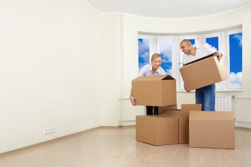 Business inventory stored in a mobile self storage container