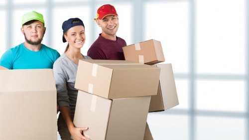 Removals vehicle prepared for apartment moving in Norbury