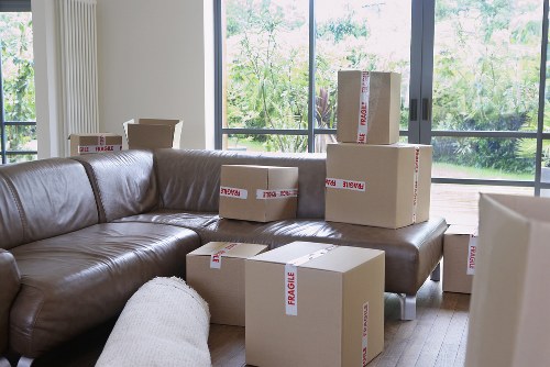 Packed boxes and protective materials used by packing services in Norbury